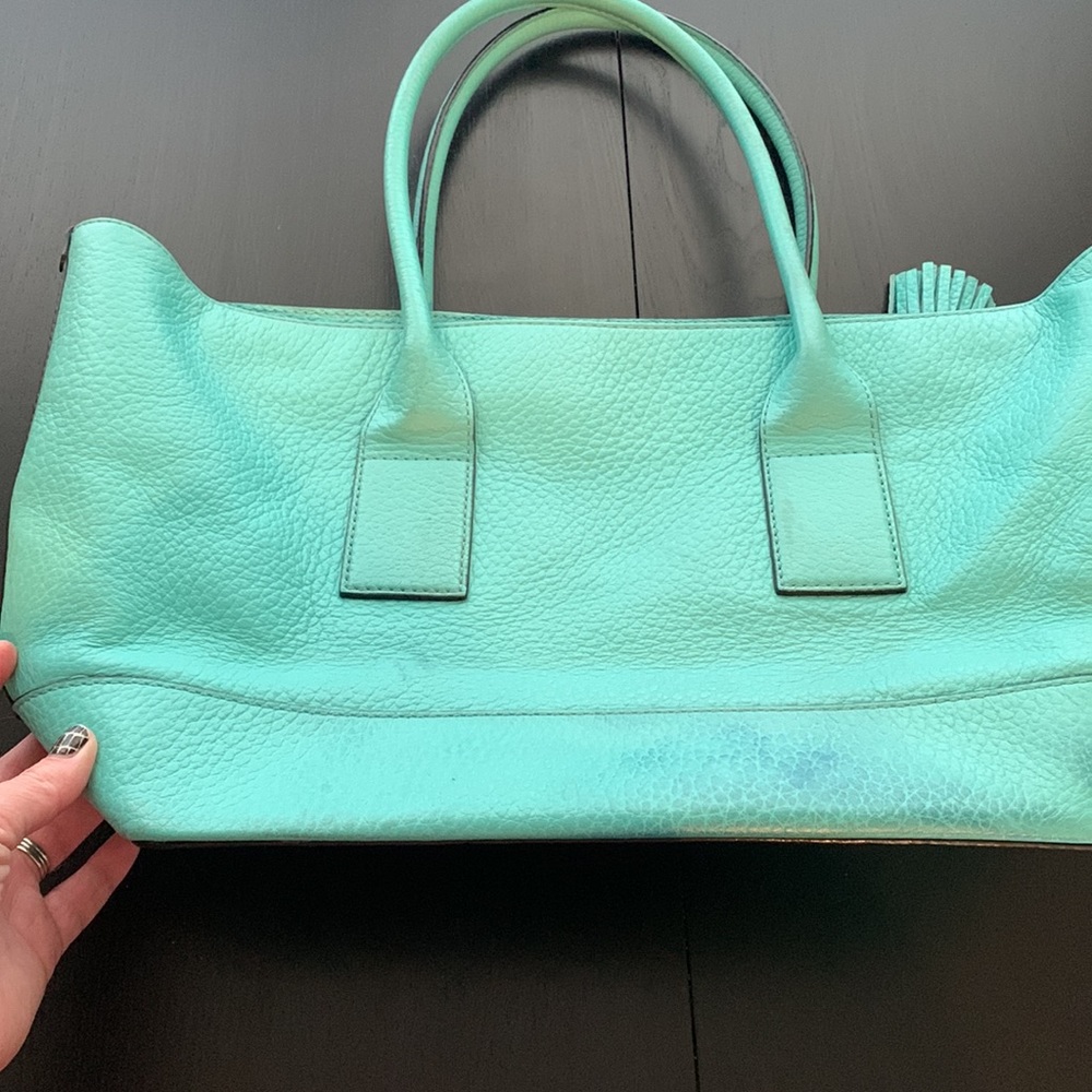 Teal Kate Spade shoulder purse - Picture 7 of 7